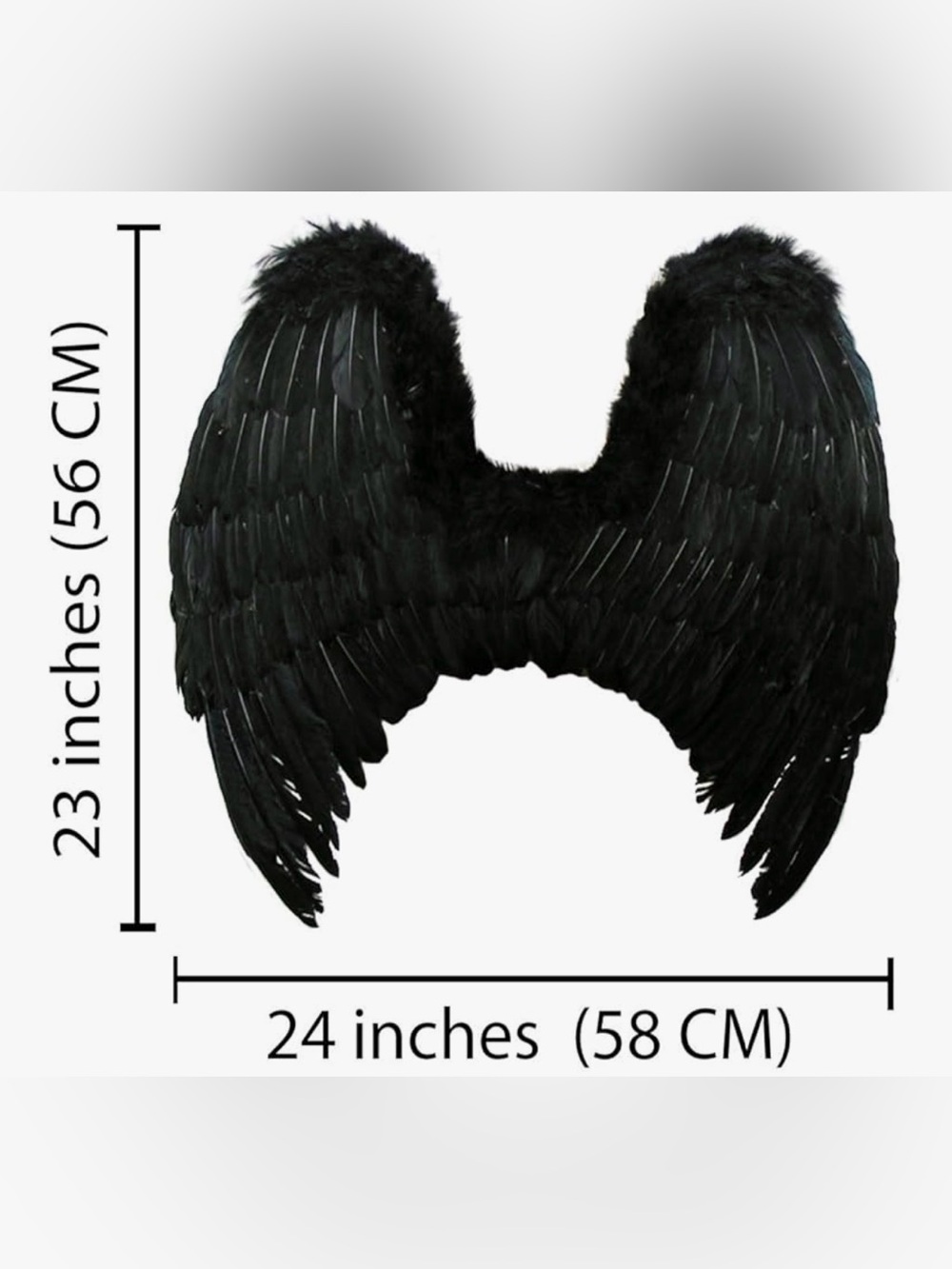Fallen Angel Wings Costume Accessory - Picture 3 of 3